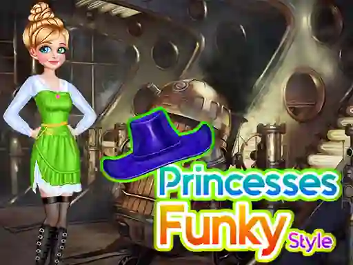 Mchezo Princesses Funky Style online