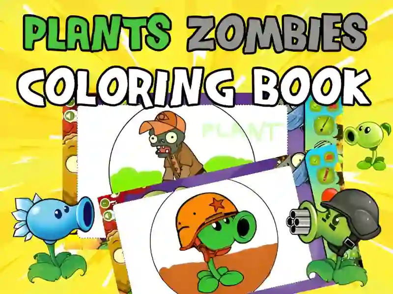 Mchezo Plants vs Zombies Coloring online