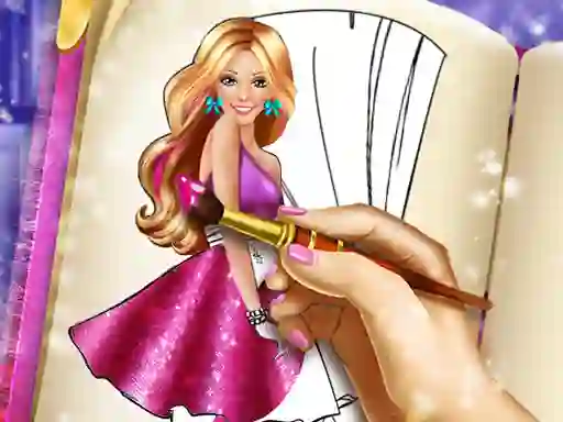 Mchezo Doll Coloring Book online