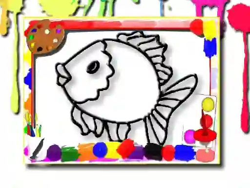 Mchezo Fish Coloring Book online