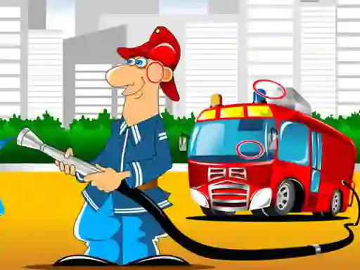 Mchezo Fire Trucks Differences online