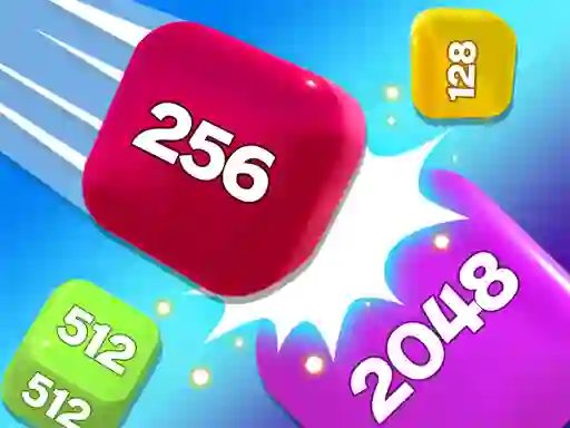 Mchezo Chain Cube 2048 3D Merge Game online