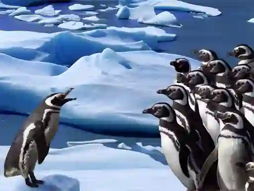Mchezo Penguins Slide online