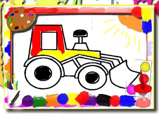 Mchezo Back to School: Kids Car Coloring online