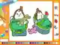 Mchezo Online coloring baby twins online
