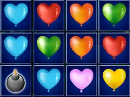 Mchezo Heart Balloons Block Collapse online