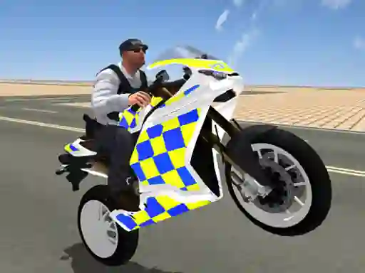 Mchezo Super Stunt Police Bike Simulator 3D online