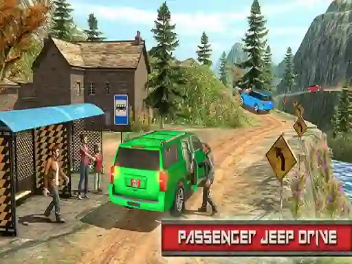 Mchezo Jeep Passeger Offroad Mountain Simulation Game online
