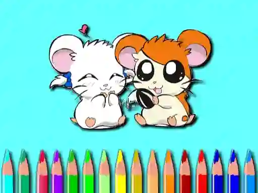 Mchezo Hamster Coloring Book online