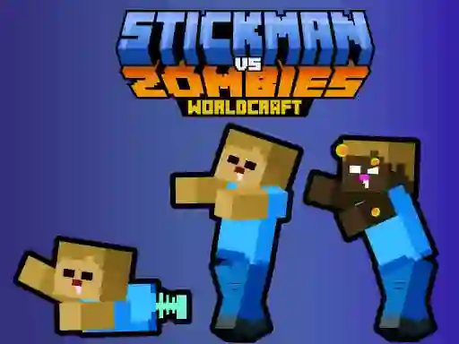 Mchezo Stickman vs Zombies WorldCraft online