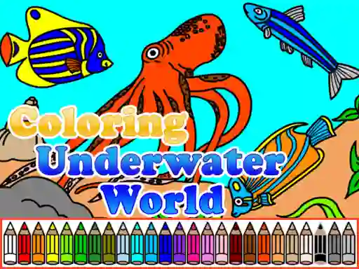 Mchezo Coloring Underwater World online
