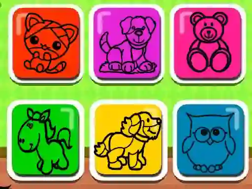 Mchezo Easy Kids Coloring Game online