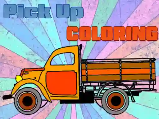 Mchezo Pick Up Trucks Coloring online
