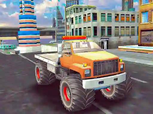 Mchezo Monster Truck Stunts Free Jeep Racing online