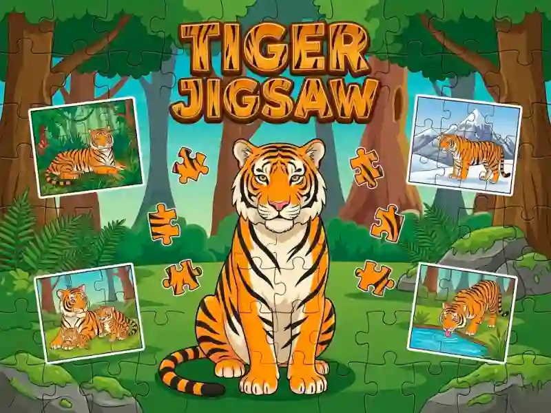 Mchezo Tiger Jigsaw online