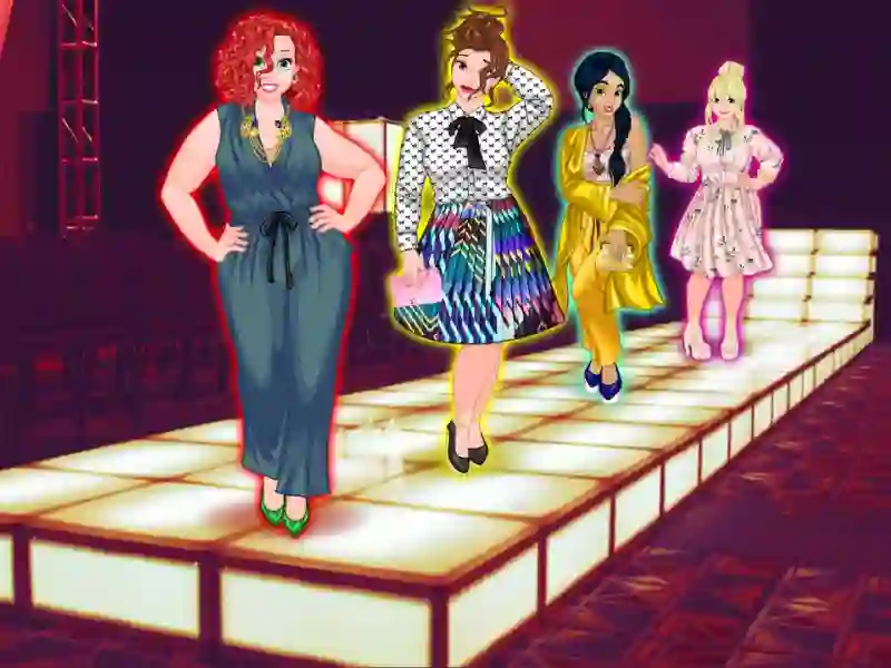 Mchezo Princesses Runway Plus online