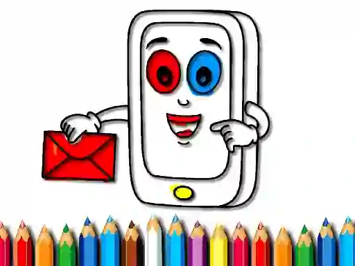 Mchezo Mobile Phone Coloring Book online