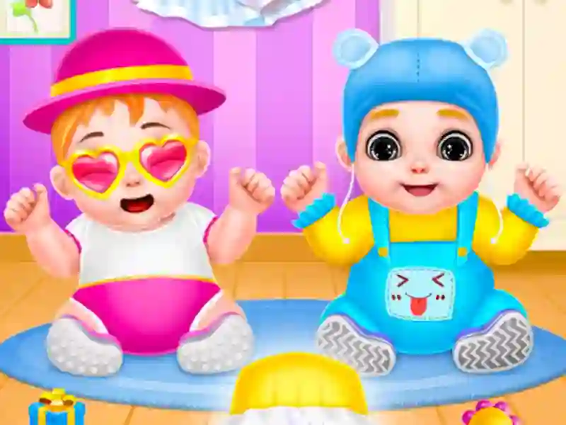 Mchezo Twin Baby Care online