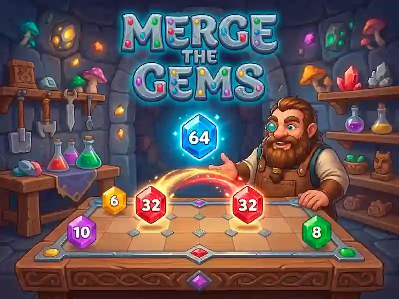Mchezo Merge the Gems online
