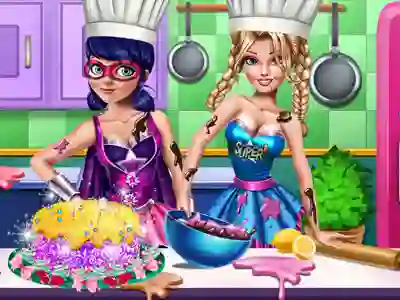 Mchezo SuperHero Cooking Contest online
