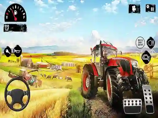 Mchezo Offroad Tractor Farmer Simulator 2022: Cargo Drive online