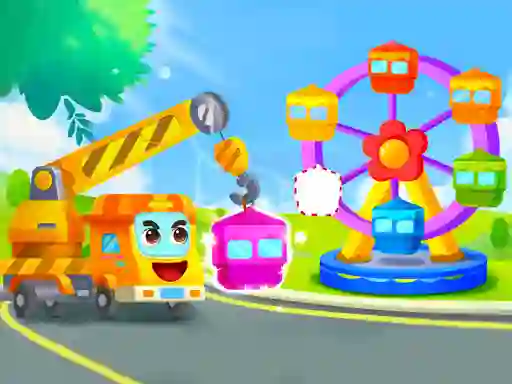 Mchezo Little Panda Truck Team online