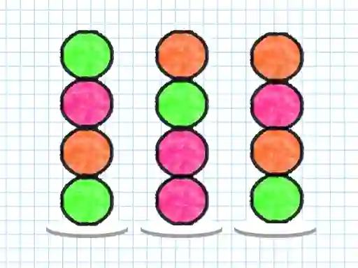 Mchezo Ball Sort Paper Note online