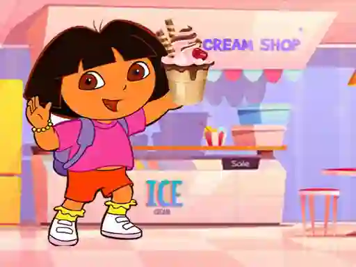 Mchezo Ice Cream Maker With Dora online