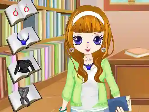 Mchezo Library Girl Dressup online