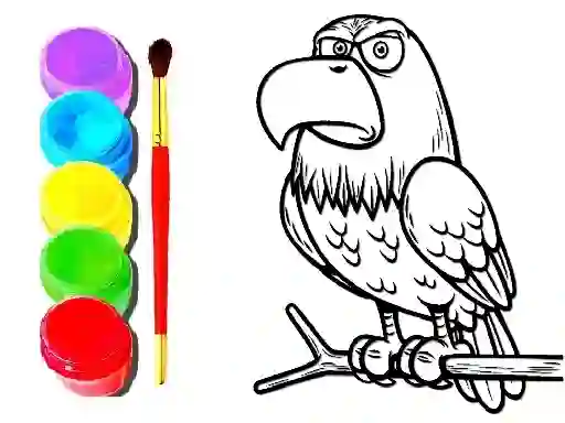 Mchezo Eagle Coloring Book online