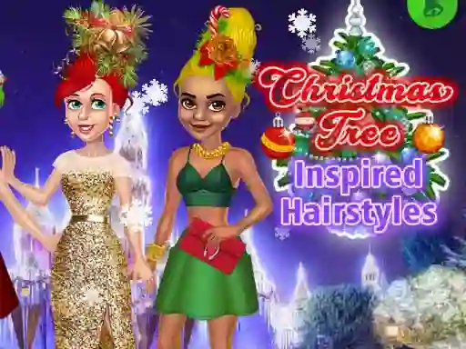 Mchezo Christmas Tree Inspired Hairstyles online