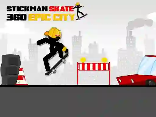Mchezo Stickman Skate 360 Epic City online
