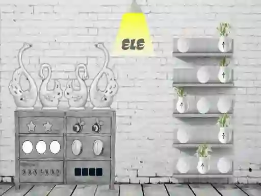 Mchezo Black and white House Escape online