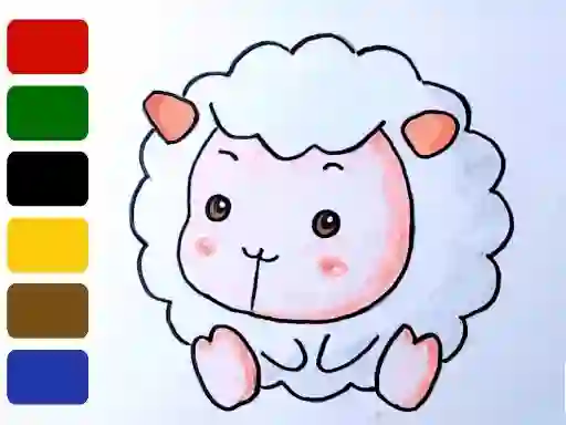 Mchezo Baby sheep ColoringBook online