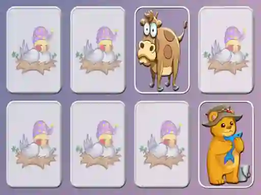 Mchezo Animals Cards Match memory game online
