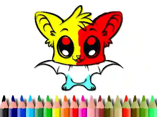 Mchezo Cute Bat Coloring Book online