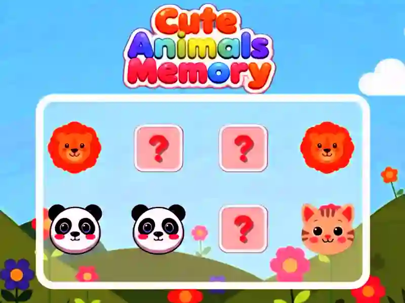 Mchezo Cute Animals Memory online