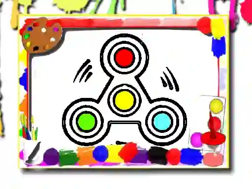 Mchezo Fidget Spinner Coloring Book online