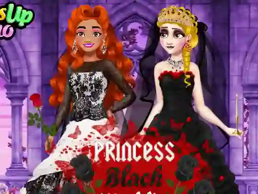 Mchezo Princess Black Wedding Dress online
