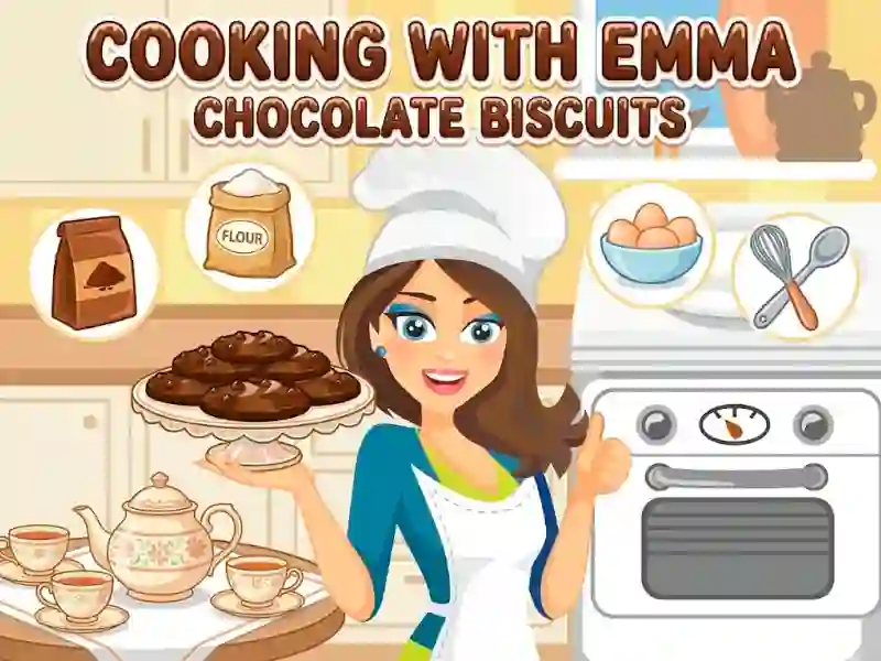 Mchezo Cooking with Emma Chocolate Biscuits online