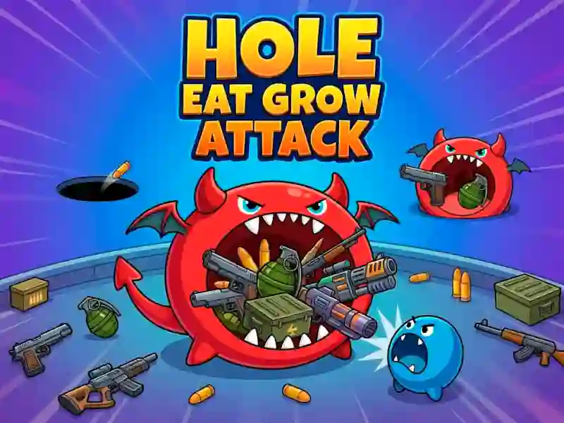 Mchezo Hole Eat Grow Attack online