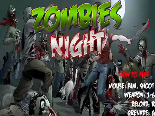 Mchezo Zombies Night online