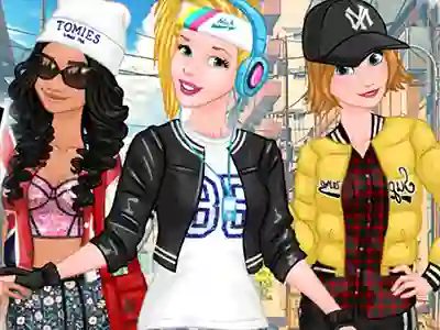 Mchezo Princesses Sporty & Funky Day online