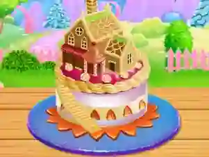 Mchezo Doll House Cake Cooking online