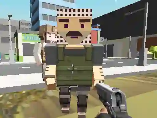Mchezo Block Pixel Cop: Gun Craft In Robbers World online