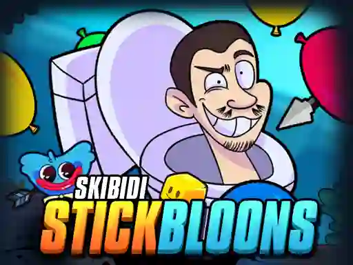 Mchezo Skibidi Stick Bloons online