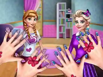 Mchezo Princesses Nails Salon online