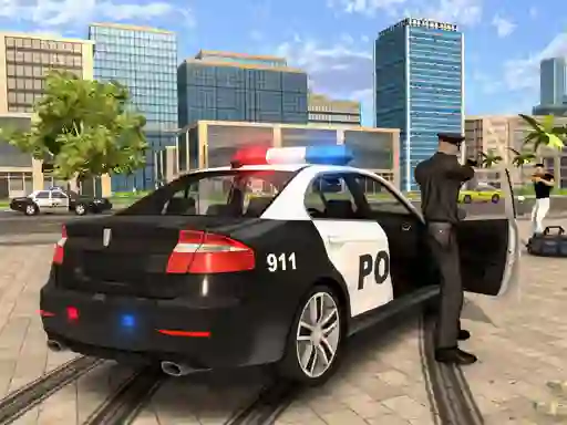 Mchezo Cartoon Police Car online