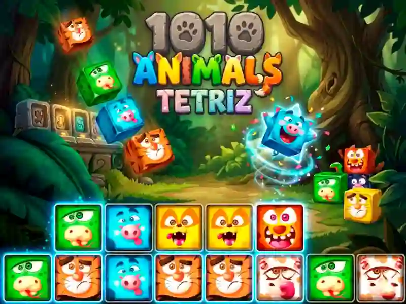 Mchezo 1010 Animals Tetriz online