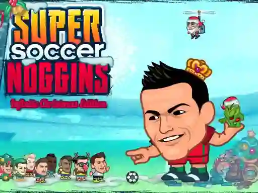 Mchezo Super Soccer Noggins Xmas Edition online
